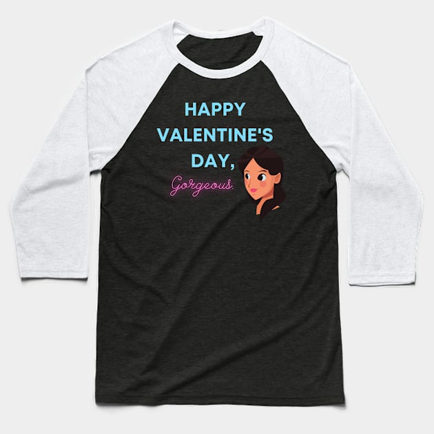 Happy Valentine's Day Baseball T-Shirt by Punya Kita